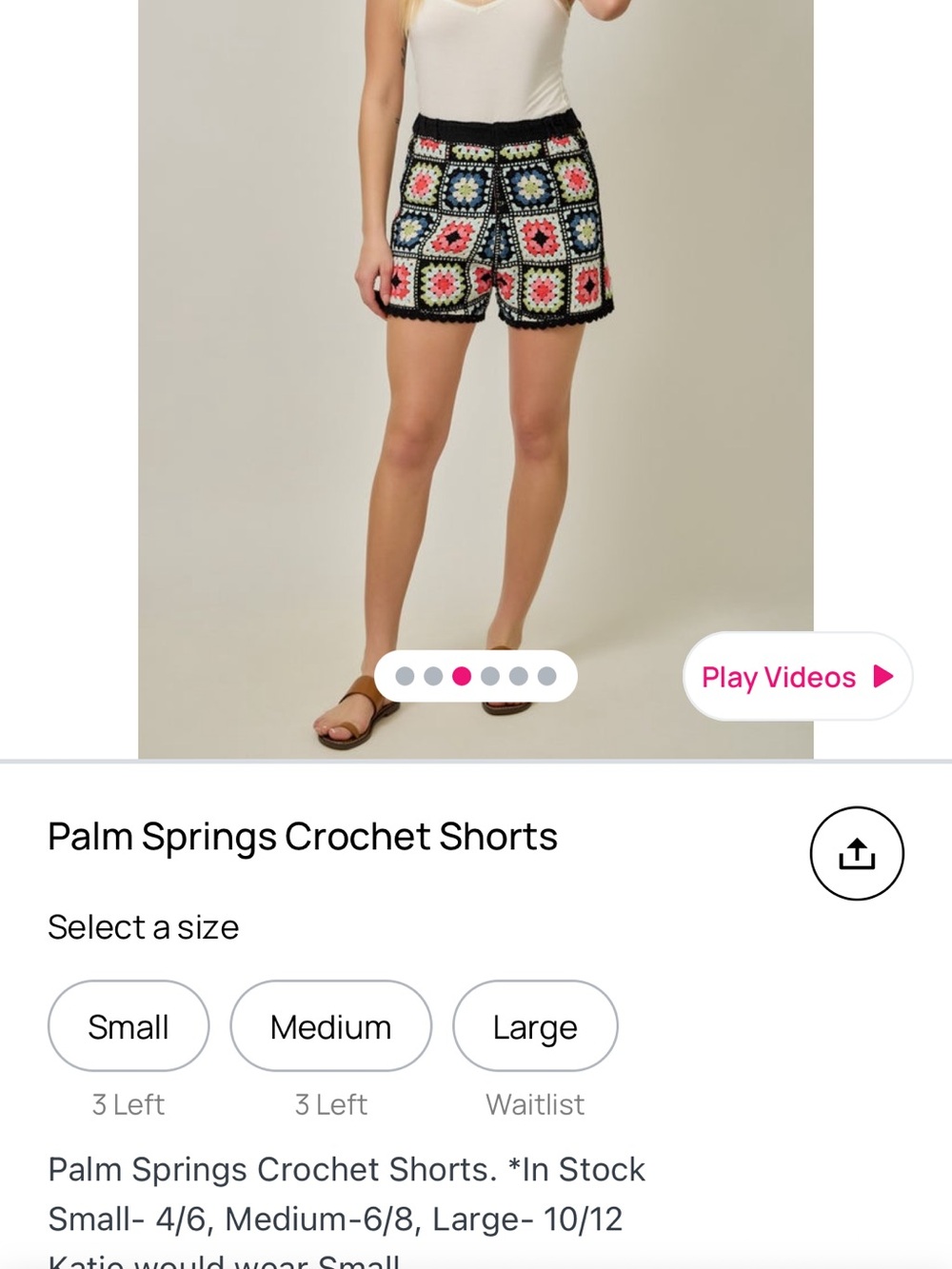 NWT Large Mystree Crochet Shorts